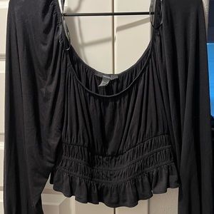 Forever21 long sleeve crop top